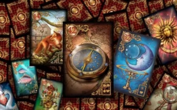 Cartas do Baralho Cigano dispostas em uma tiragem