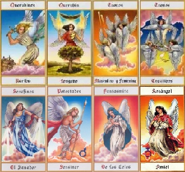 Cartas do Tarot de los &Aacute;ngeles com anjos delicados em tons suaves