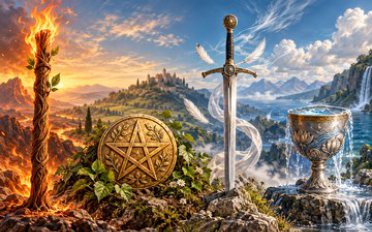 Os naipes do tarot e os 4 elementos