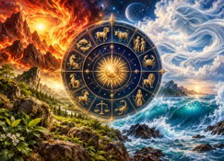 Os 4 elementos na astrologia: fogo, terra, ar e �gua