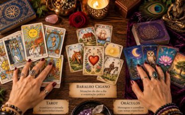 Explorando as Cartas: O Mundo dos Tarots e Baralho!